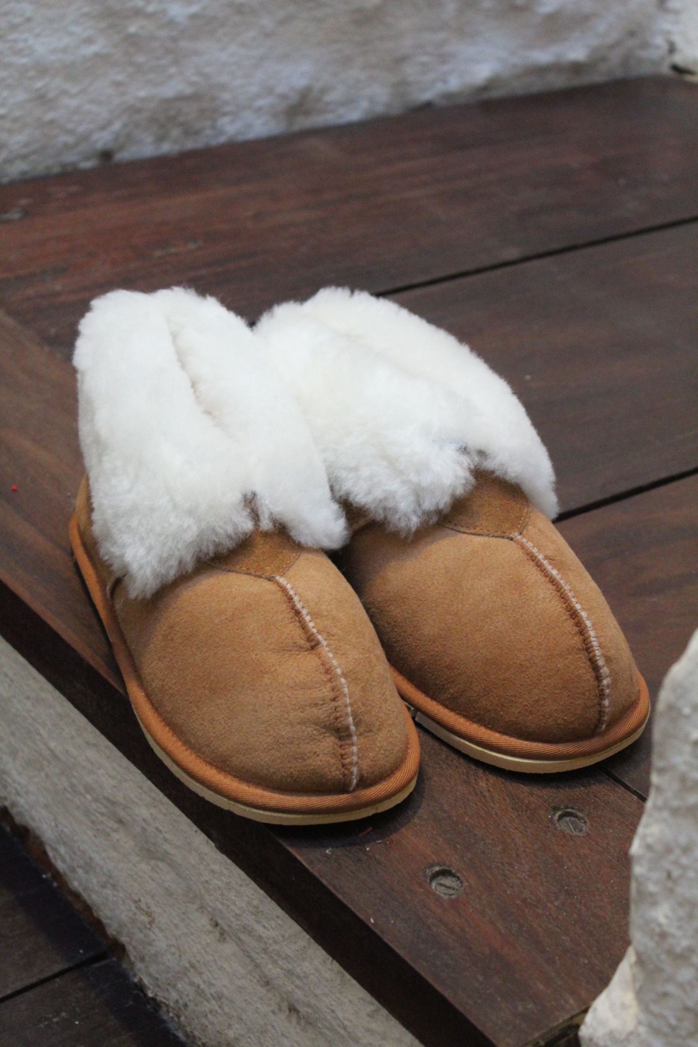 Pantuflas Úrsula - Color dulce de leche