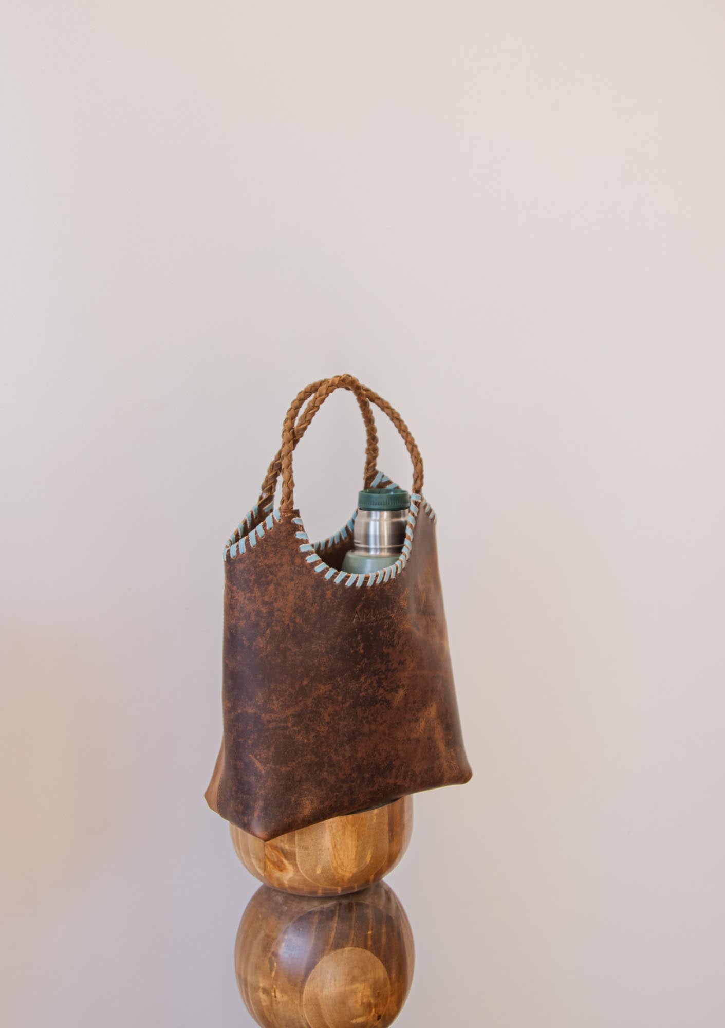 PREORDEN. Matera/Cartera LABRA - Chocolate&Celeste