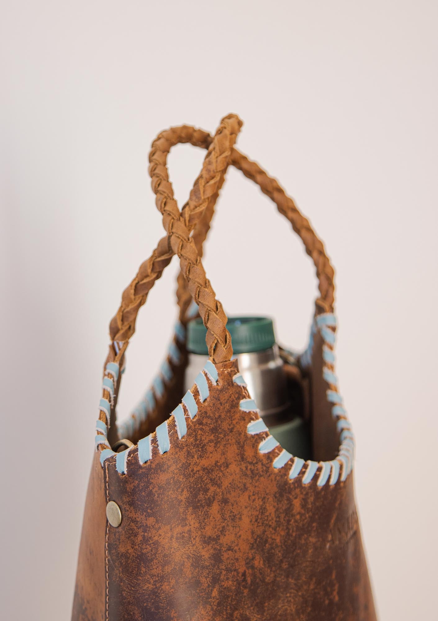 PREORDEN. Matera/Cartera LABRA - Chocolate&Celeste