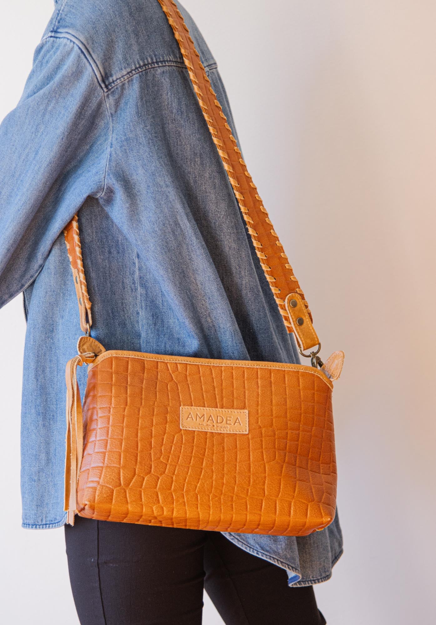 New Demetria Crossbody - Marrón Crocco