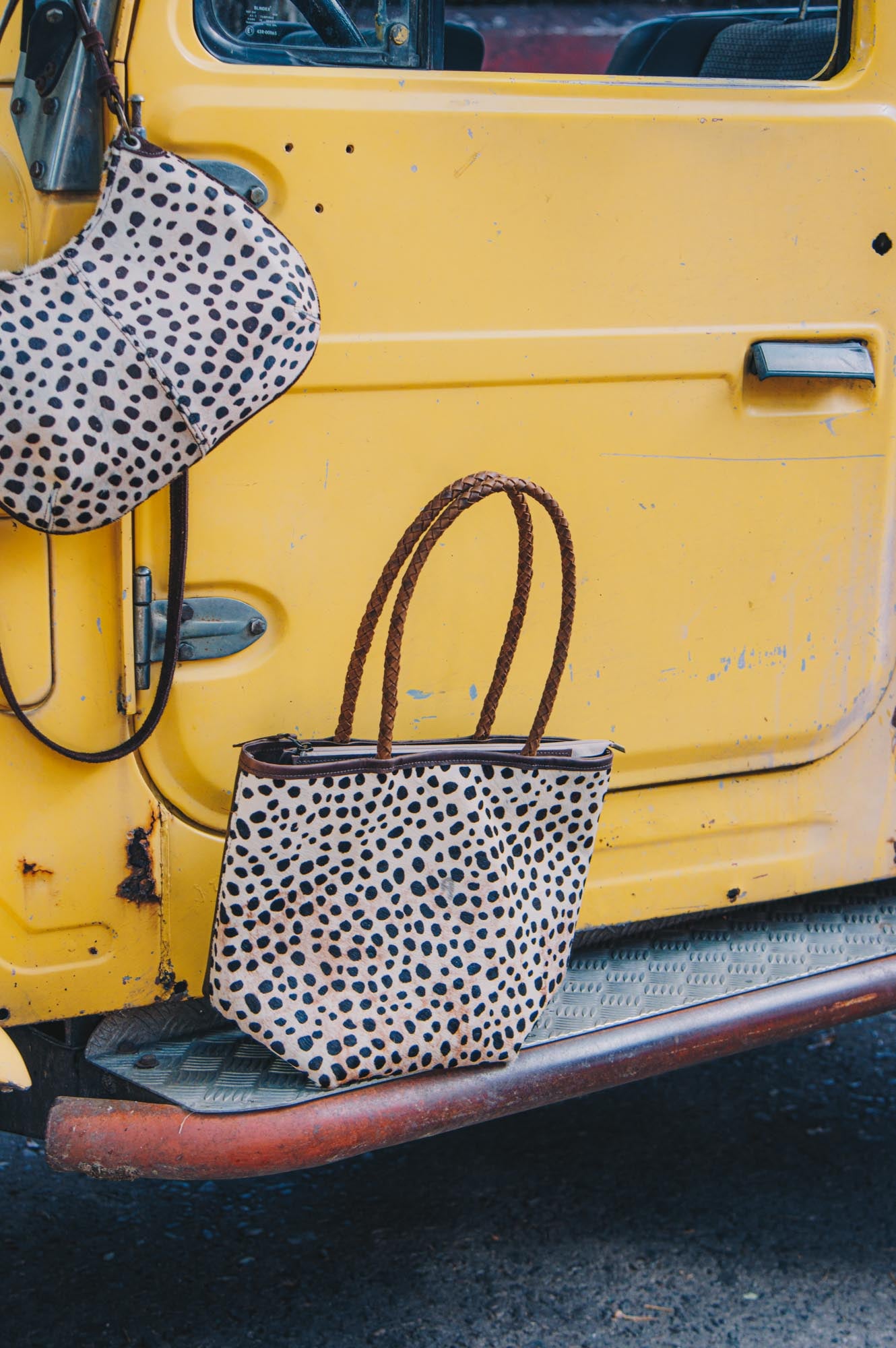 Viña Bag - Chocolate&Animal Print