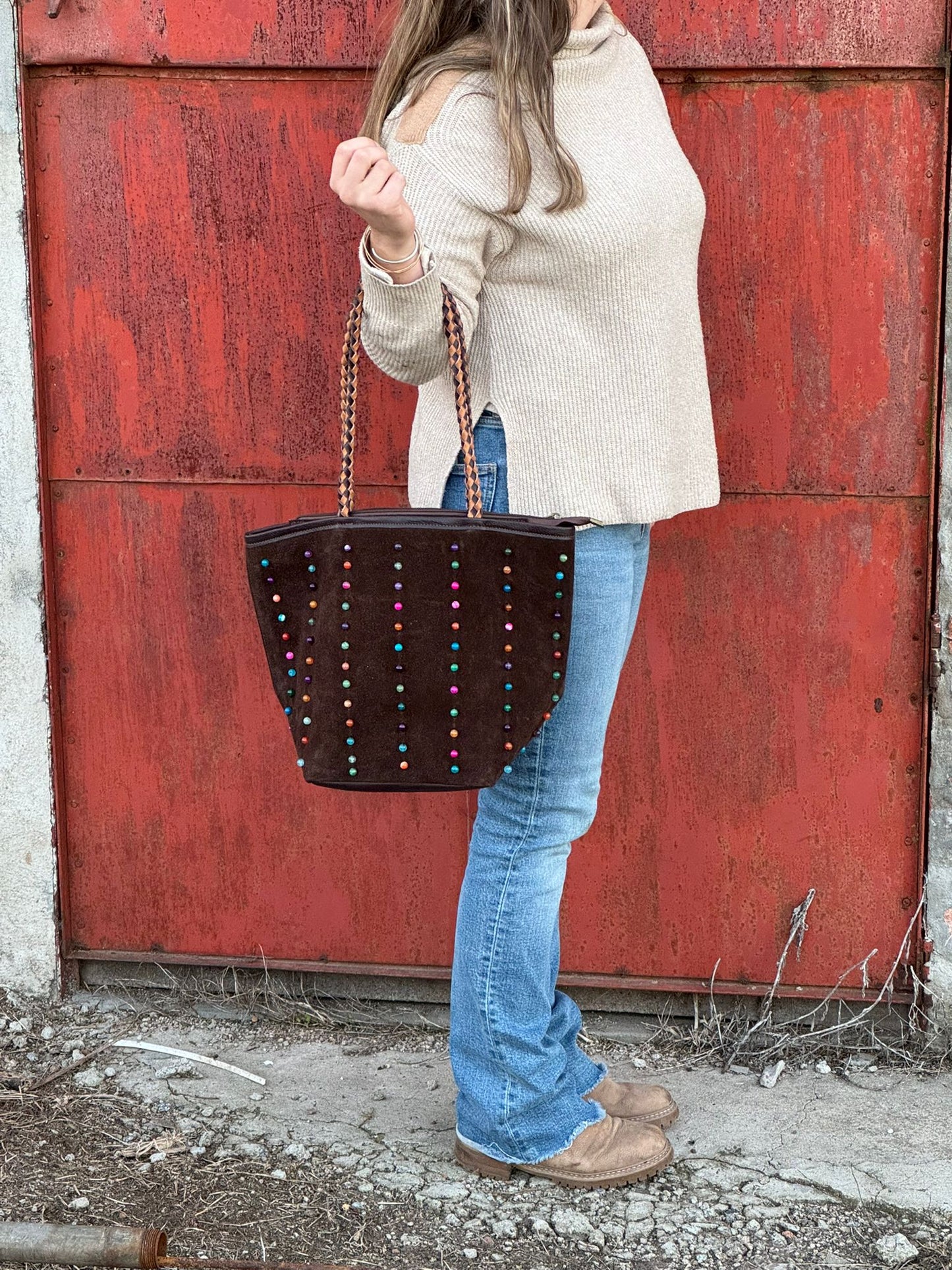 Viña Bag - Chocolate & Multicolor