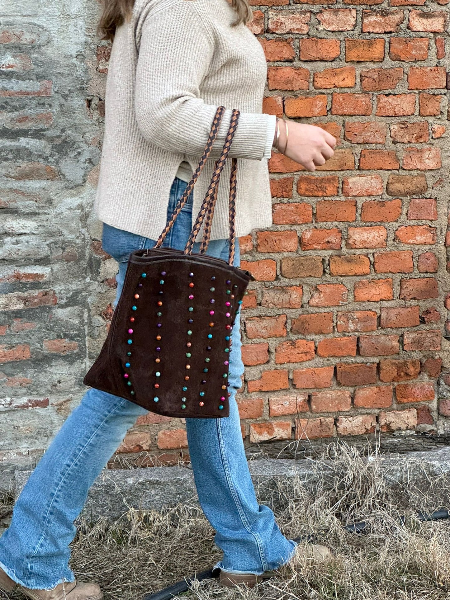 Viña Bag - Chocolate & Multicolor