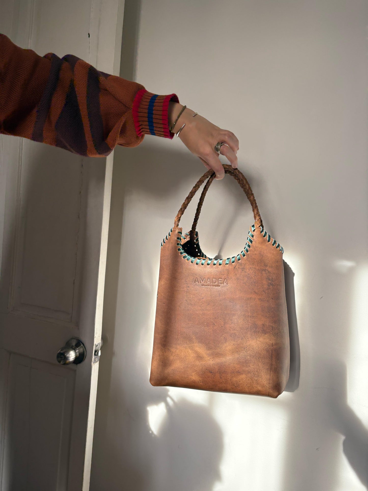 Matera/Cartera LABRA - Verde Metalizado