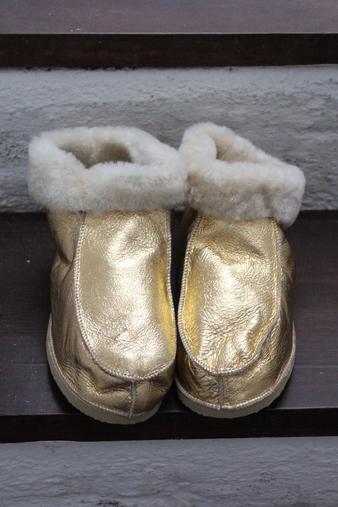 House shoe botitas - Doradas