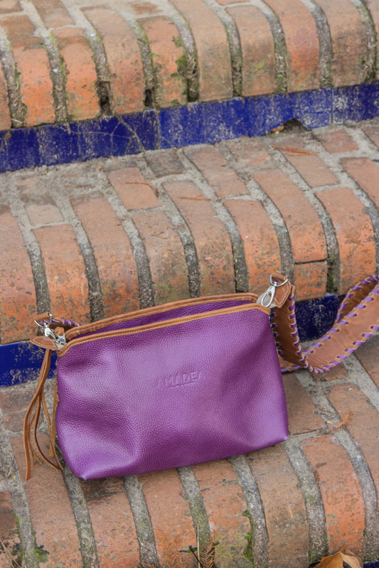 New Demetria Crossbody - Violeta&Marrón