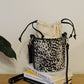 Bee Bucket Bag -  Black&White