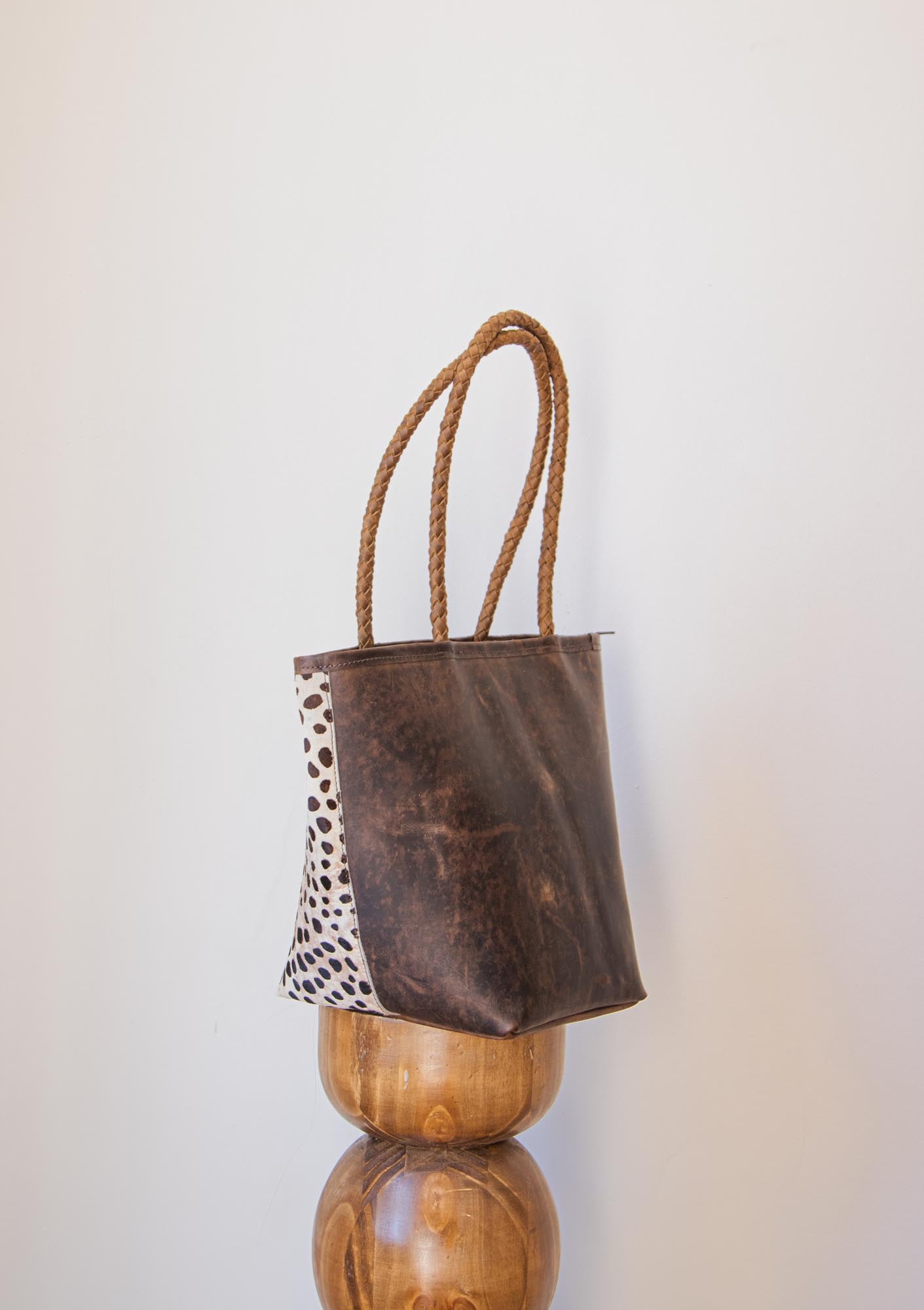 Viña Bag - Chocolate&Animal Print