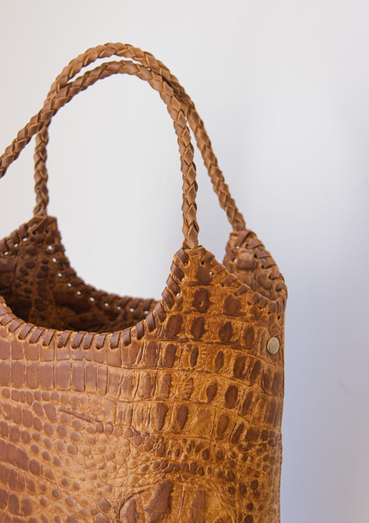 Matera/Cartera LABRA - Chocolate Crocco