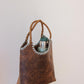 PREORDEN. Matera/Cartera LABRA - Chocolate&Celeste