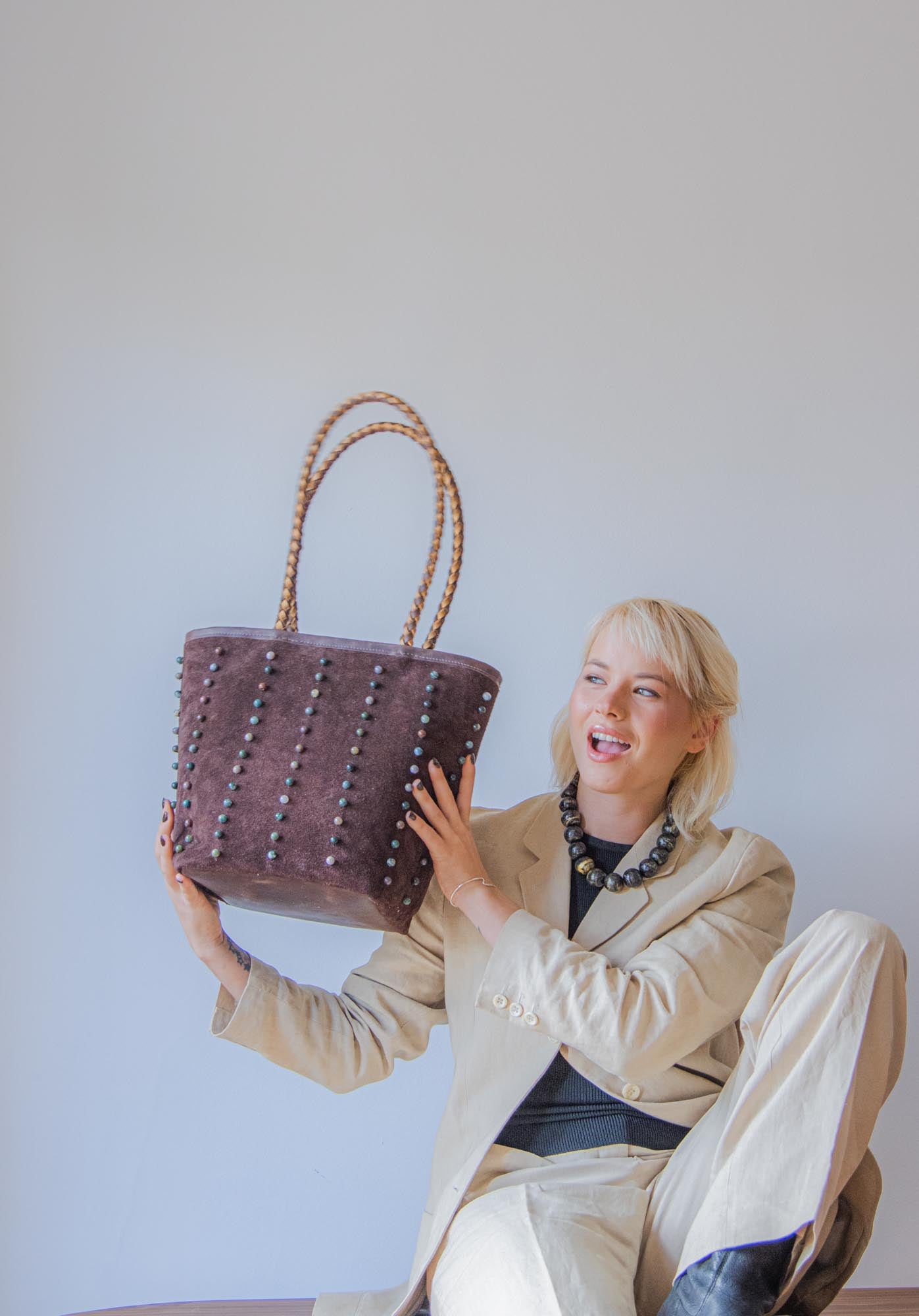 PREORDEN. Viña Bag - Chocolate&Ágata India