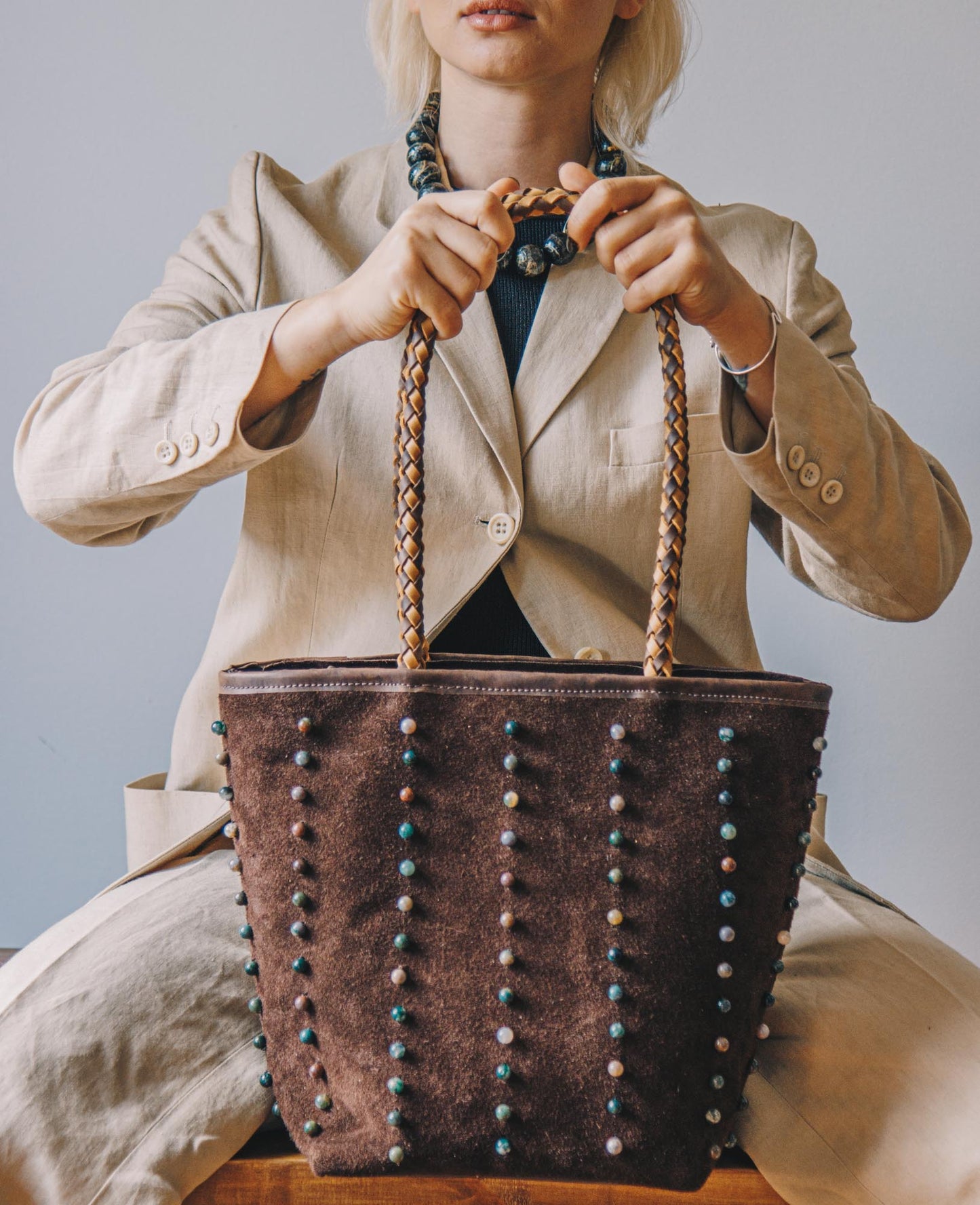 PREORDEN. Viña Bag - Chocolate&Ágata India