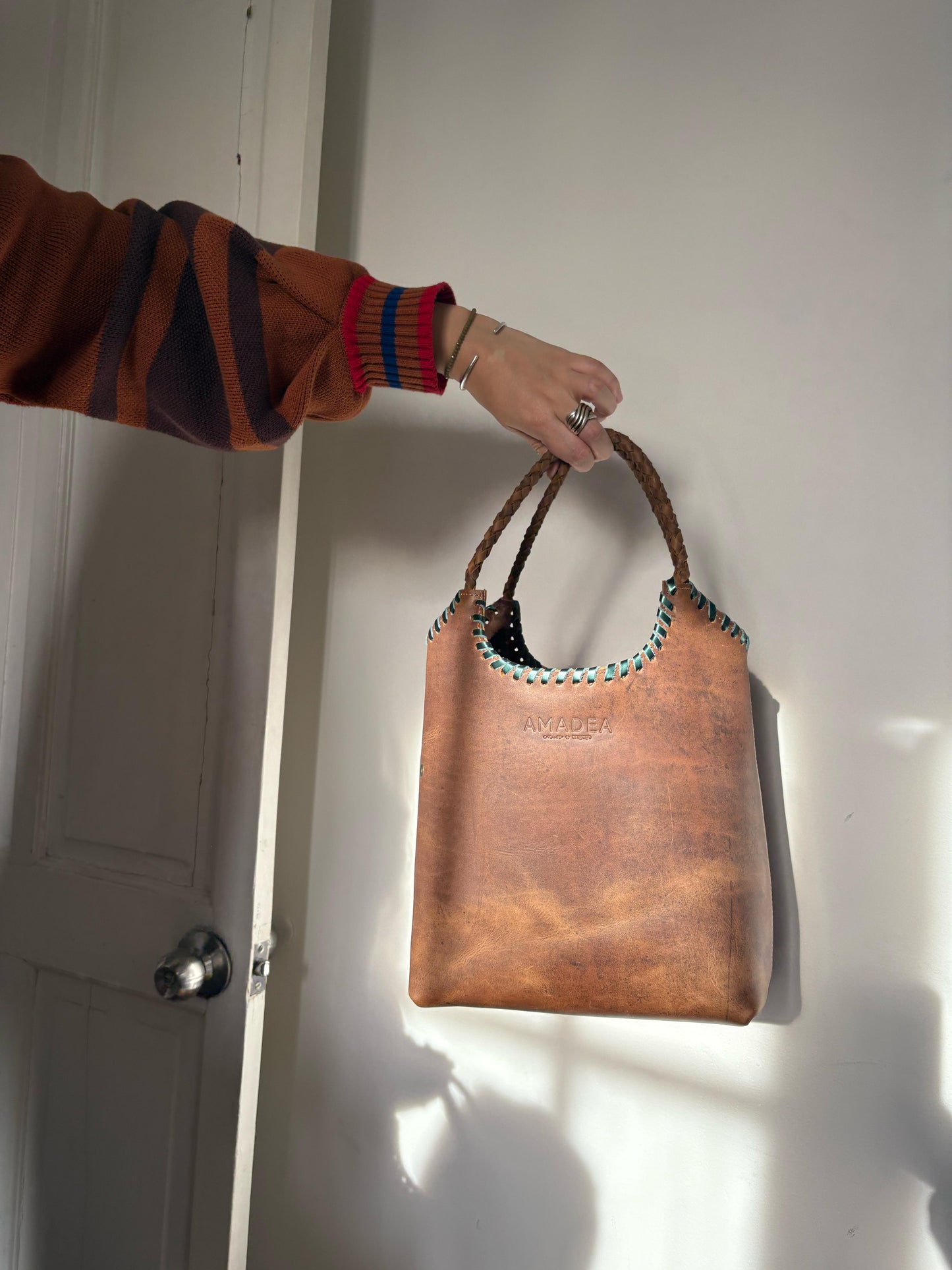Matera/Cartera LABRA - Verde Metalizado