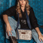 New Demetria Crossbody - AnimalPrint&Blue